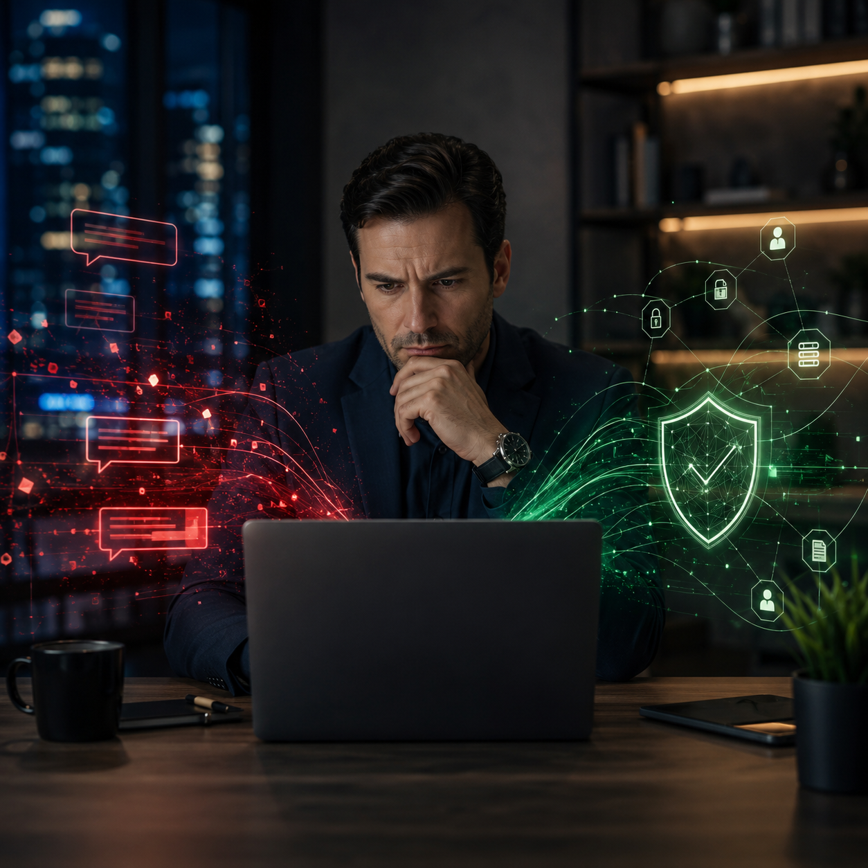 AI privacy illustration